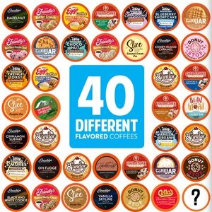 Two Rivers Coffee 40 Pack Flavored Coffee Pods Arabica Coffee Unopened Box